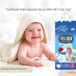 Alternative view of Tã quần Rubi Premium - SIÊU THẤM HÚT - MỀM MẠI SIZE 5XL - 50 miếng cho bé từ (20-25kg)