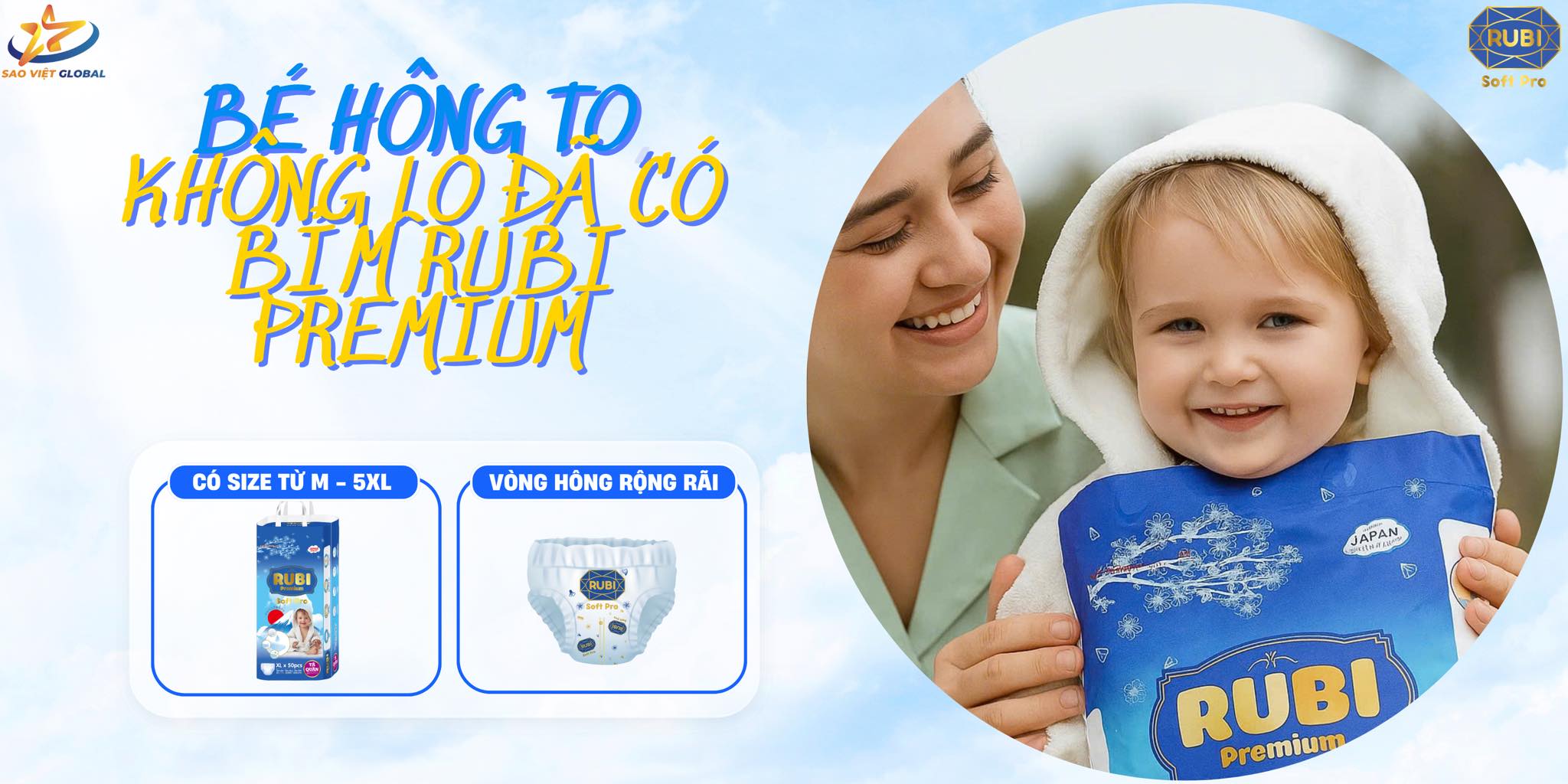 Tã quần Rubi Premium - SIÊU THẤM HÚT - MỀM MẠI SIZE L 50 miếng cho bé từ (9-14kg) - Ảnh 12