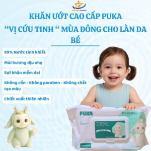 Alternative view of Khăn ướt cao cấp Puka 120 tờ– An toàn cho bé, tiện lợi cho cả nhà!